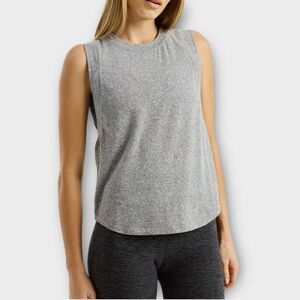Year of Ours Perfect Muscle Tank in Heathered Grey Women’s Size XS NWT